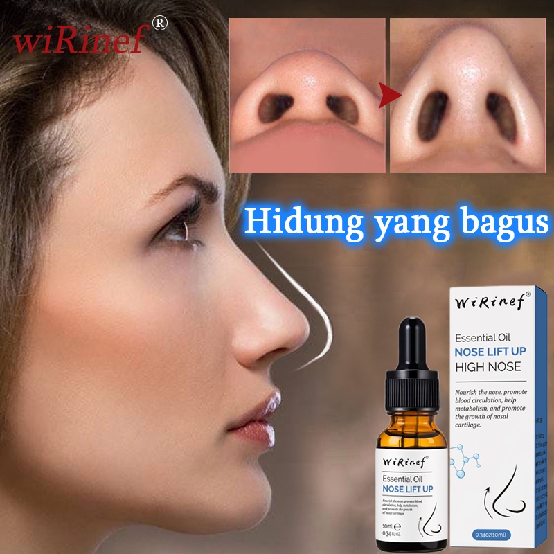 Minyak esensial pelembab Alat pemancung hidung Minyak esensial hidung 10ml Pijat hidung pemancung original nose oil lift up