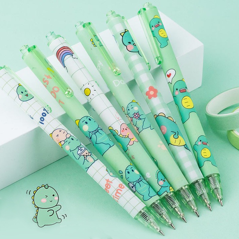 Pena netral dengan desain dinosaurus yang lucu Perlengkapan sekolah Pulpen Gel  -Doo