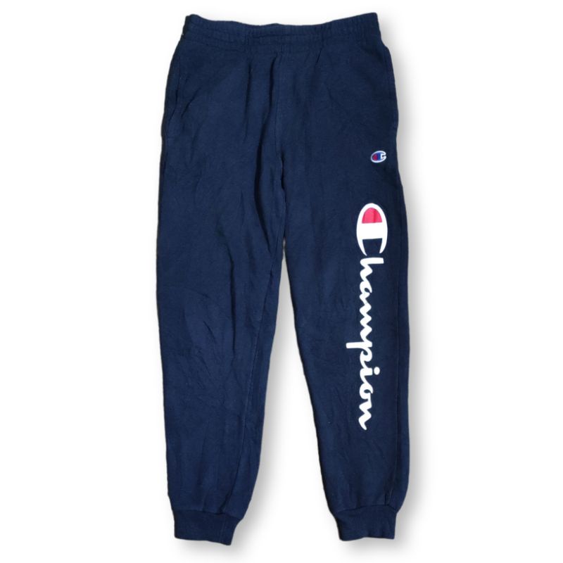 Celana Jogger Pants Champion Big logo Second Original Navy
