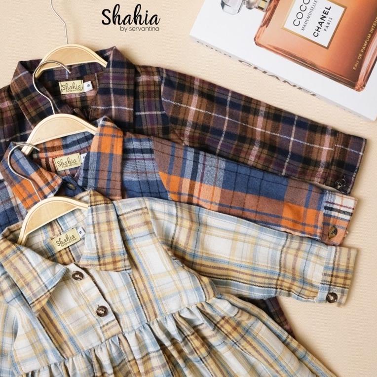 Denisa Tunik Flanel Couple Mommy & Kids "GUM.18Oc22q"