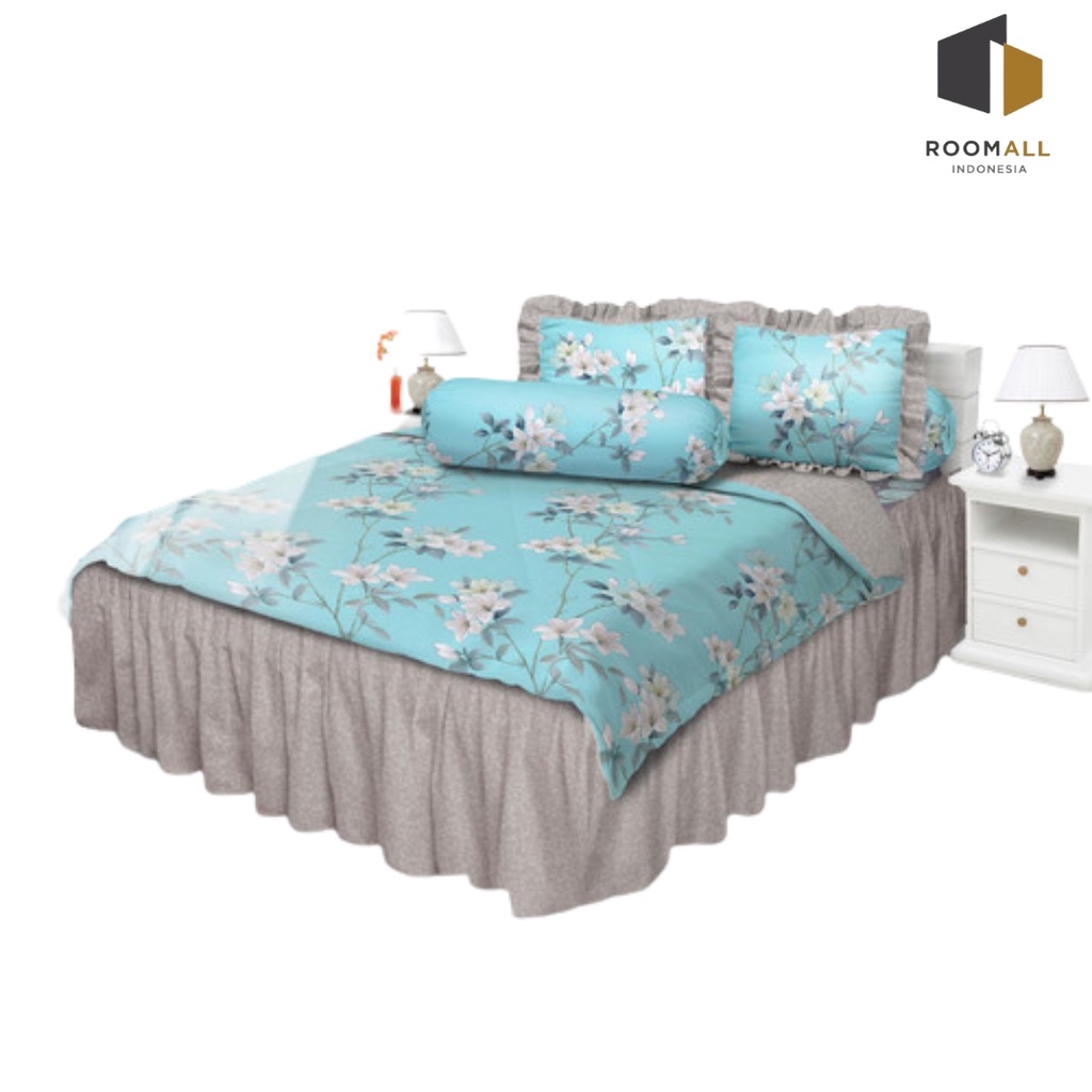 Sprei Rumbai All New My Love Kazumi Ukuran 160x200 Queen & 180x200 King Tinggi 30 Sprey Flower Sepre