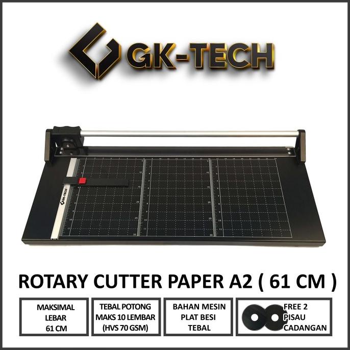 

Rotary Paper Trimmer A2 Paper Cutter 61Cm Gk-Tech