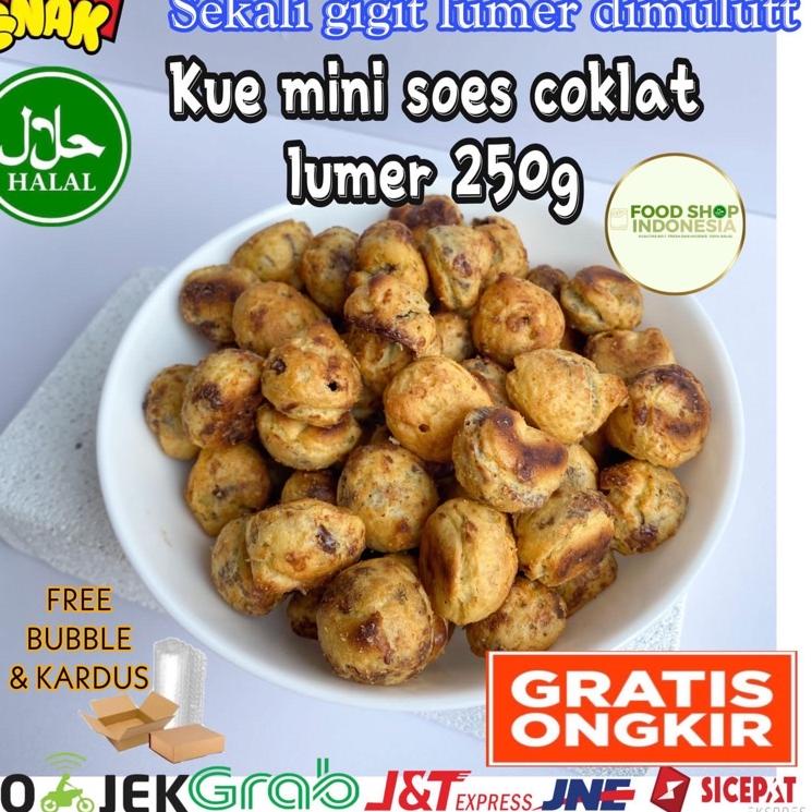 

KodeL1x1W--Kue Sus Kue Mini Soes Cokelat Lumer 250g makanan ringan murah snack murah cemilan murah jajanan murah jajan snack oleh oleh murah enak berkualitas jajanan kekinian