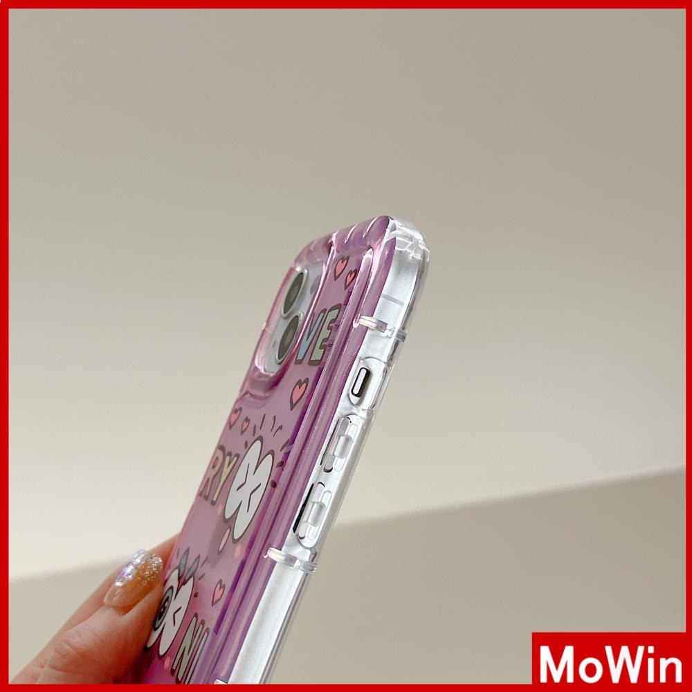 For iPhone 14 Pro Max iPhone Case TPU Clear Case Soft Case Airbag Shockproof Pink Cartoon Cute Compatible For iPhone 13 Pro Max 12 Pro Max 11 Pro Max 7plus XR xs max 8plus 6sPlus