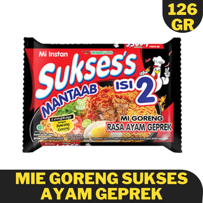 

PROMO Mie Goreng Instan Sukses Rasa Ayam Geprek isi 2 Murah