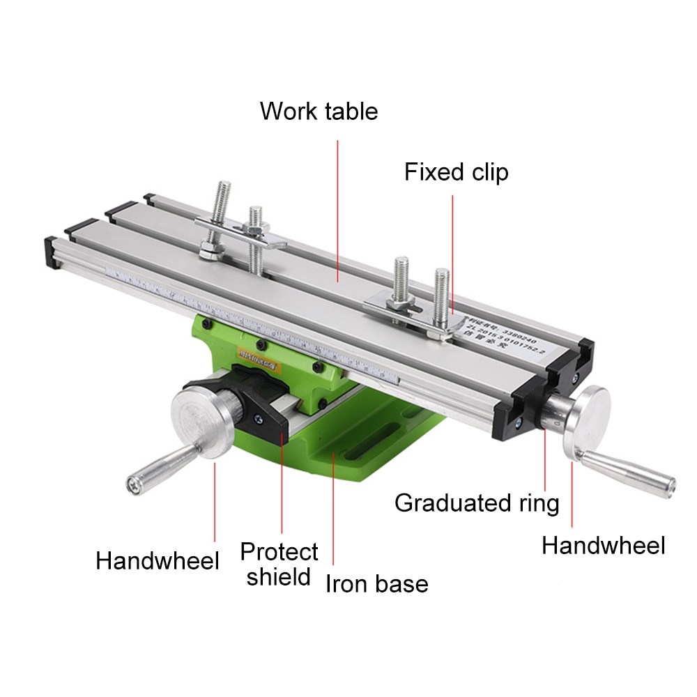 Mini presisi meja kerja multifungsi Bench Vise Fixture bor mesin penggilingan meja Koordinat Penyesuaian sumbu X dan Y