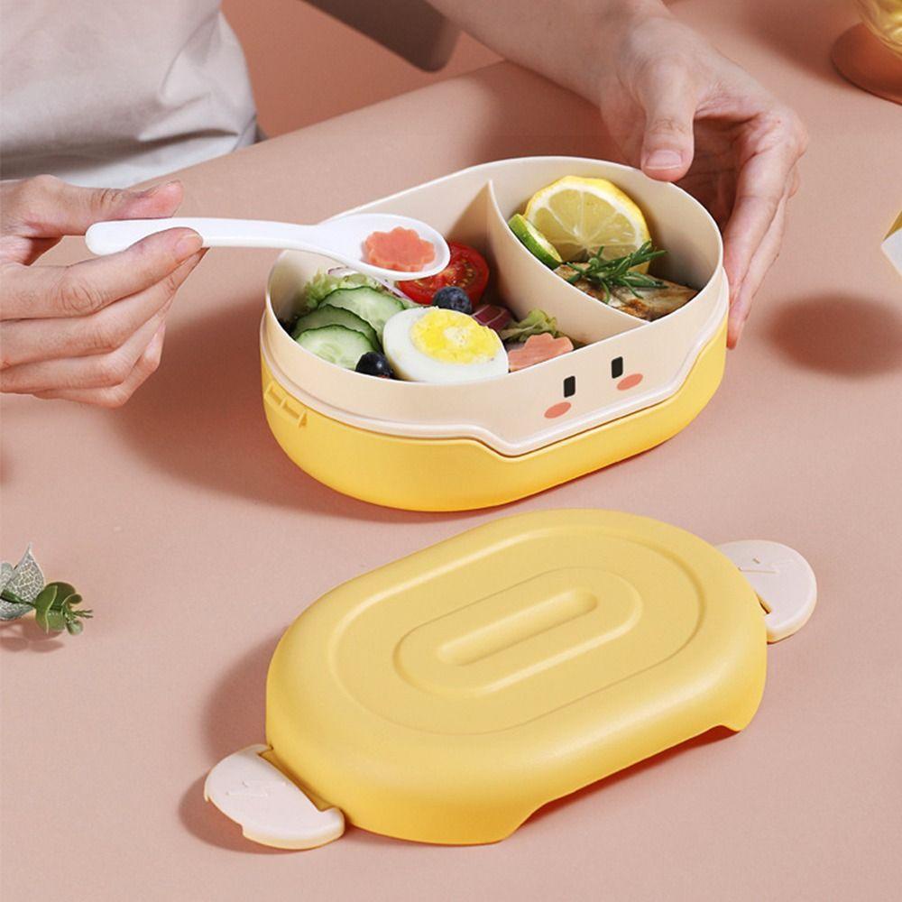 Top Lunch Box Microwavable Untuk Pelajar Pekerja Kantor Wadah Makanan Anti Bocor