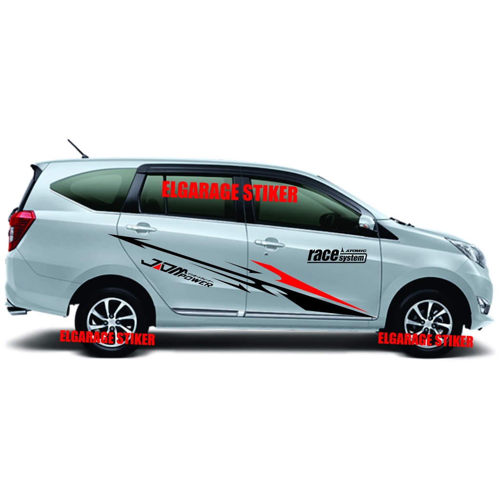 Stiker mobil sigra stiker body mobil sigra cutting stiker striping variasi mobil sigra calya ertiga 