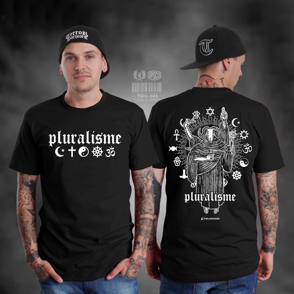 KAOS PLURALISME PAKAIAN PRIA BUPHOMET KAOS HUMANITY