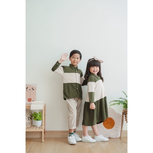 RB Tobeli Kids - ADRIES Couple Set - Baju Couple Anak Cewek Cowok usia 6 Bulan - 8 Tahun