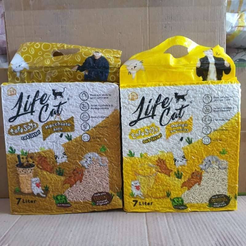 LIFE CAT Tofu Soya 7 Liter - Pasir Kucing