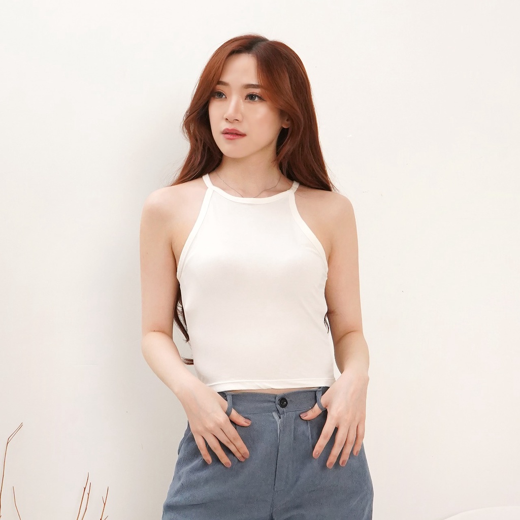 Korean Basic Tanktop Polos Wanita Tanktop Korean Style 065