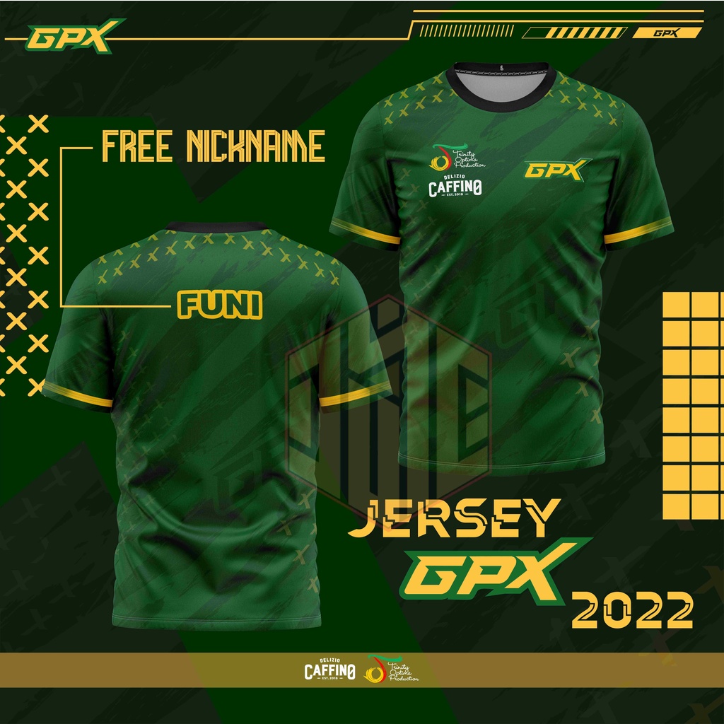 JERSEY GPX ESPORTS MODEL TERBARU 2022 (Free Nickname)