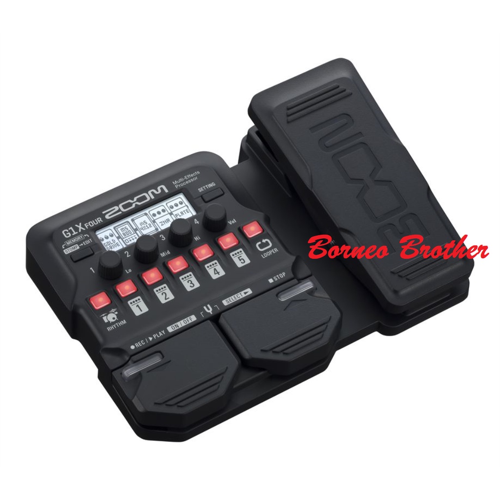 Zoom G1X FOUR G1X-FOUR G1XFOUR Original Multi Efek Gitar Pedal
