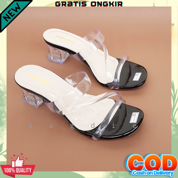 Heels Wanita Terbaru High Hils Remaja Kekinian Sandal Hak Tinggi Wanita Haigh Hils Import Murah Send