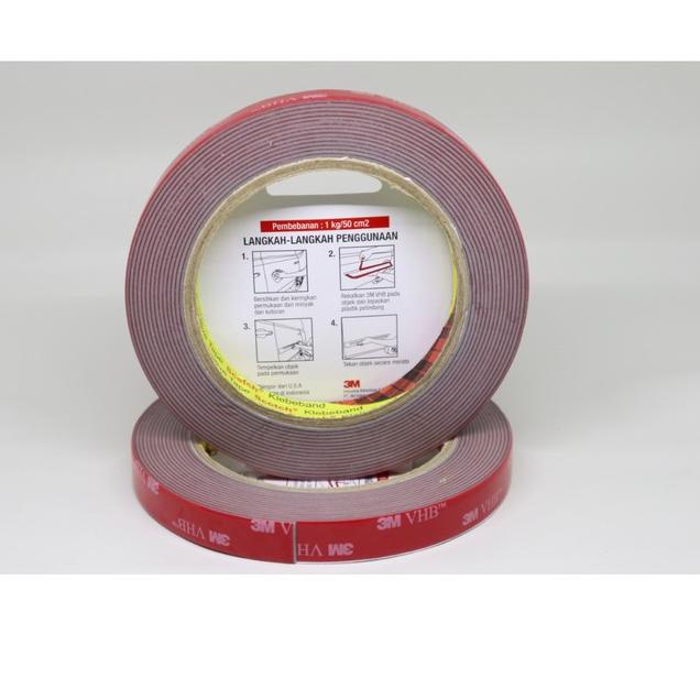

Big Sale Double Tape 3M VHB ORIGINAL 12mm x 4,5m Dobel Tip Perekat Car Mobil Otomotif automotive .. .. .. ..