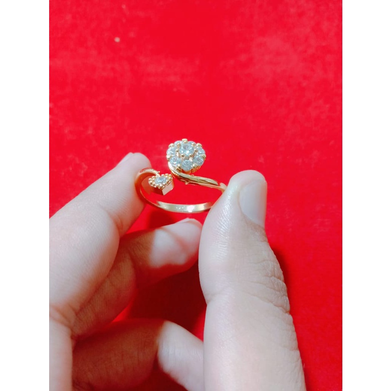 [viral]668 cincin titanium bunga perma tengah