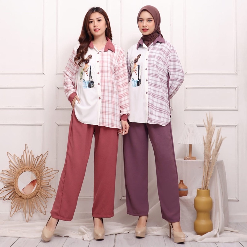 STELAN CRINKLE MIX KOTAK VIRAL ONE SET SETCEL DTF MOTIF GAMBAR HIJAB BIGSIZE JUMBO GROSIR JAKARTA MODELLANO BEAUTI BOOK EVERY