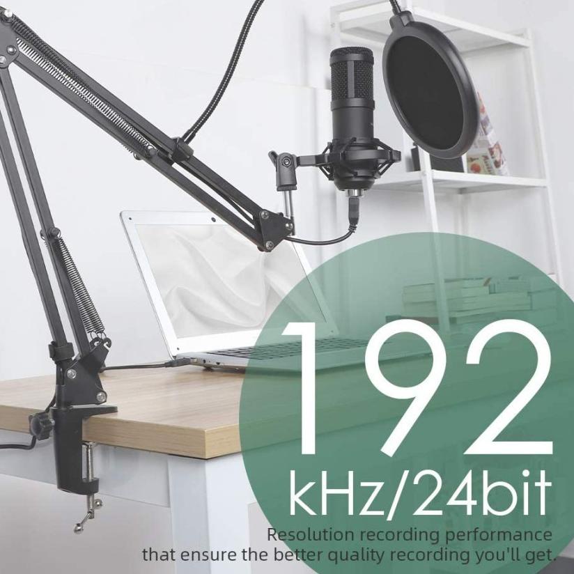 Trxi7I2u--SOUNDTECH USB Microphone Condenser Stand Scissor ST800 Mic Boom Arm for Podcast Streaming 