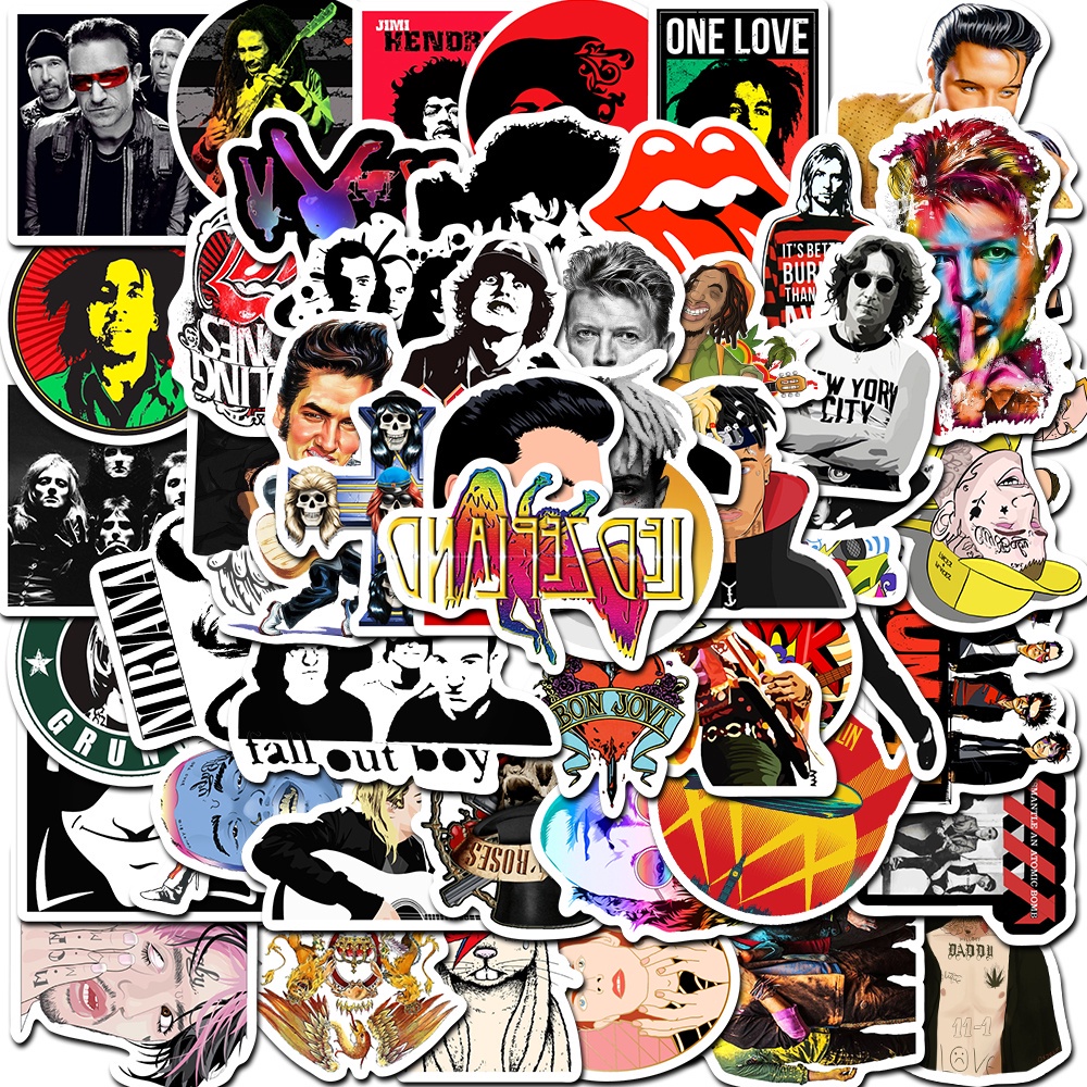 

Stiker Rock & Roll Cute isi 25 pcs