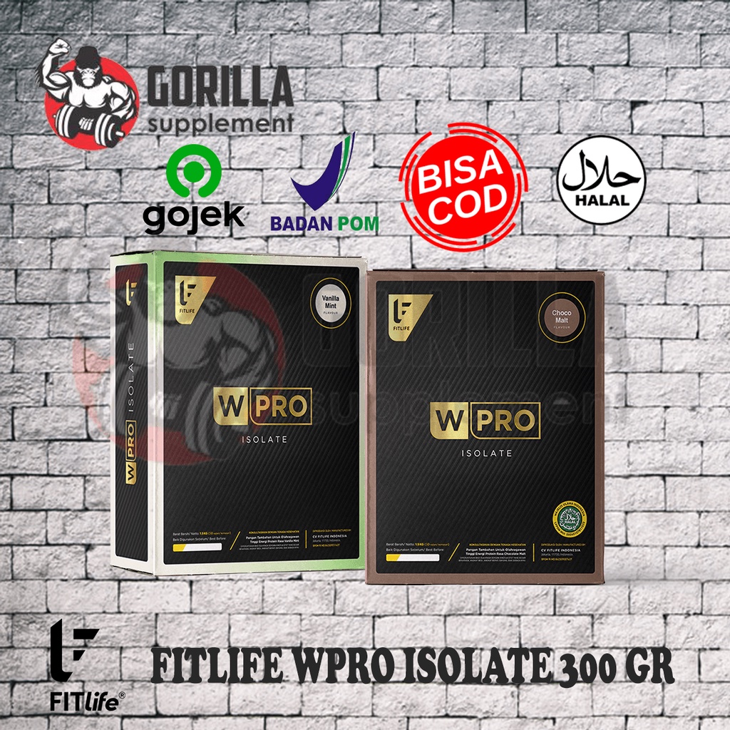 FITLIFE Isolate 300 Gram W PRO Isolate Whey Protein isolate GoFitLife