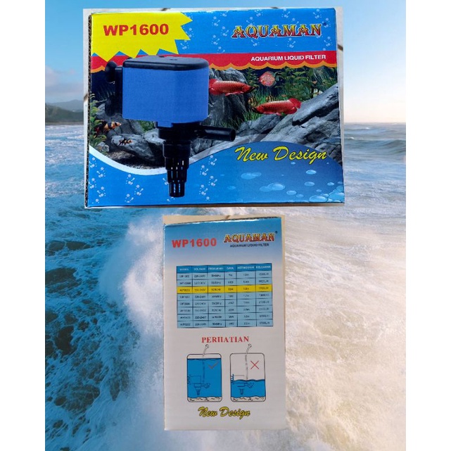 Mesin Air / Pompa air Aquarium / kolam Ikan Wp 1600