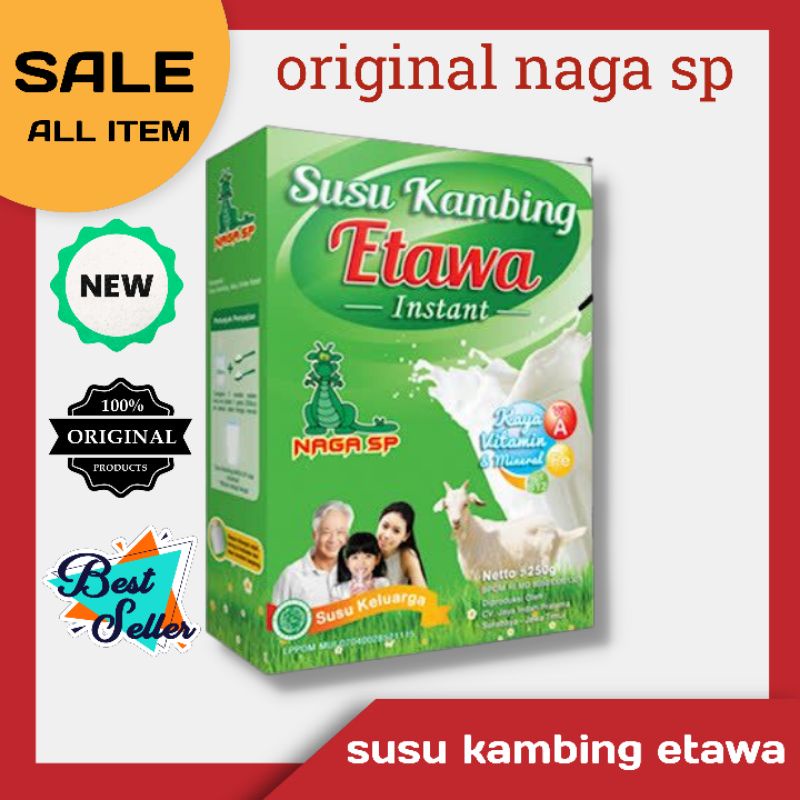 

(TERMURAH)Susu Kambing Etawa NAGA SP Asli Original,Madu,Coklat,Vanilla