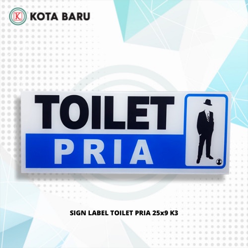 

SIGN LABEL TOILET PRIA 25x9 K3