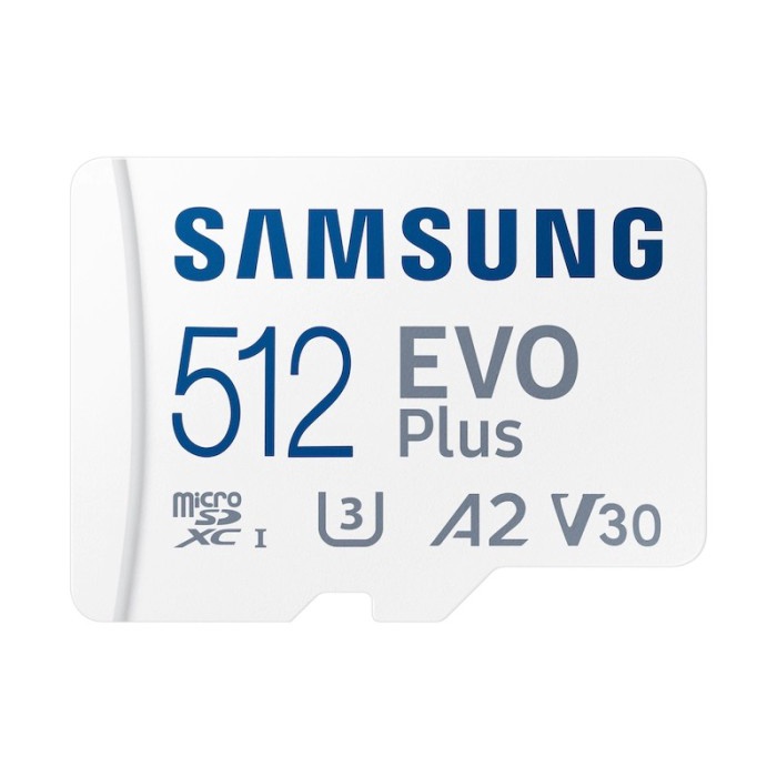 Samsung Evo PLUS 512GB MicroSDHC UHS-I Class 10 with Adapter