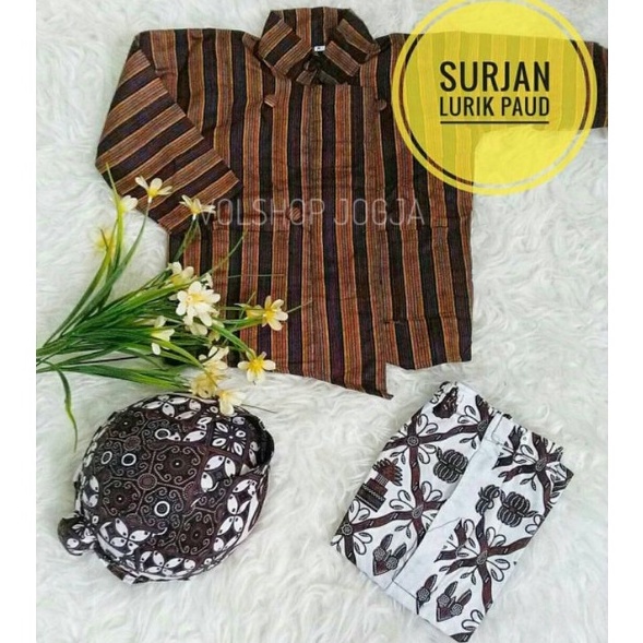 SURJAN LURIK ANAK PAKAIAN ADAT GAGRAK JAWA PAUD TK SD BAJU SAJA