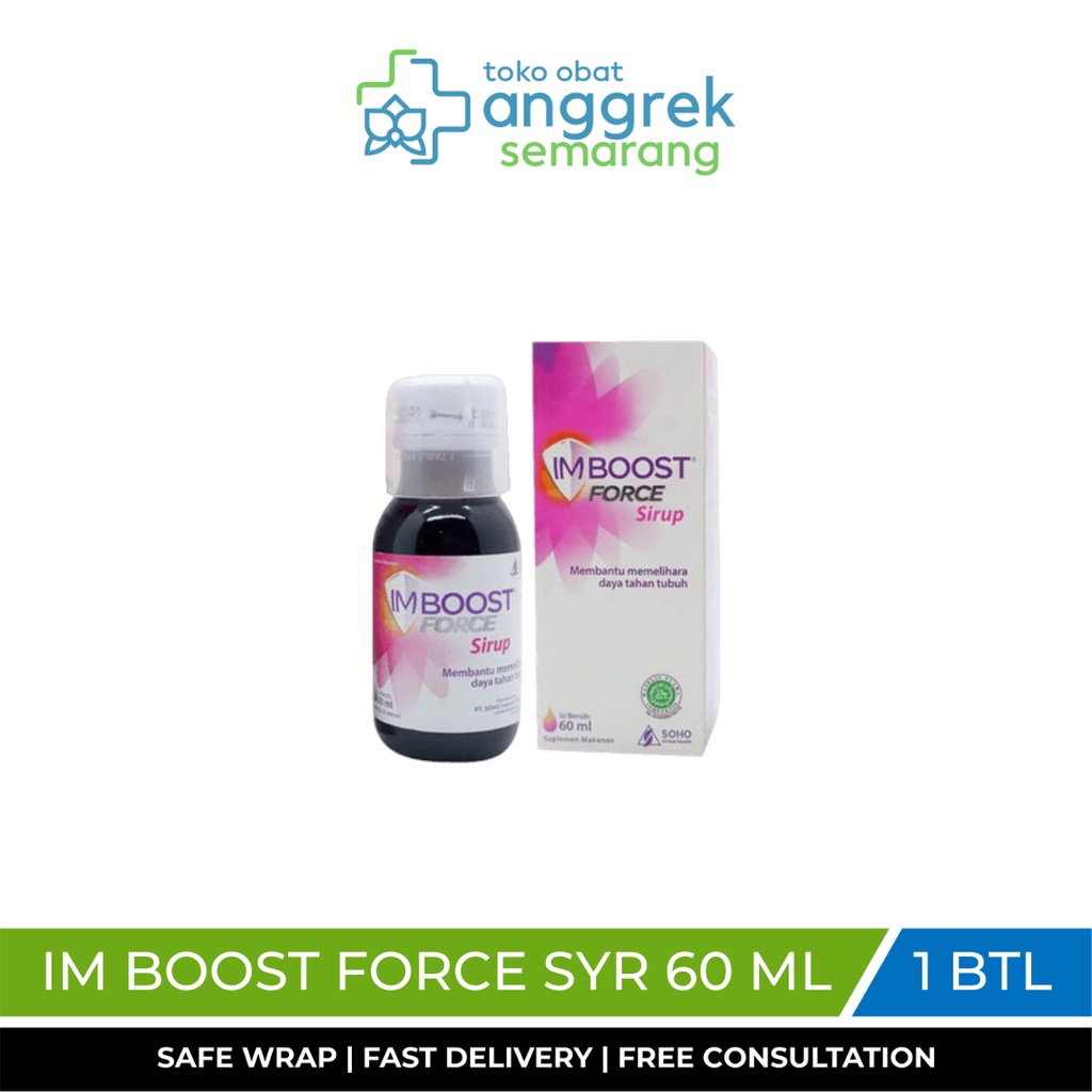 Imboost Force 60ml /Syrup Besar Vitamin Suplemen untuk Anak Sirup Cair Minum Embos Imbos Imbus