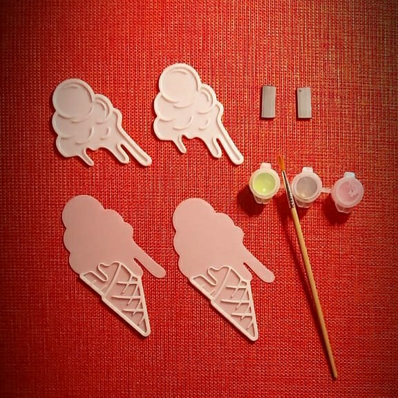 

Dijual Art Set Mewarnai Tempelan Magnet Ice Cream 2Pcs Murah