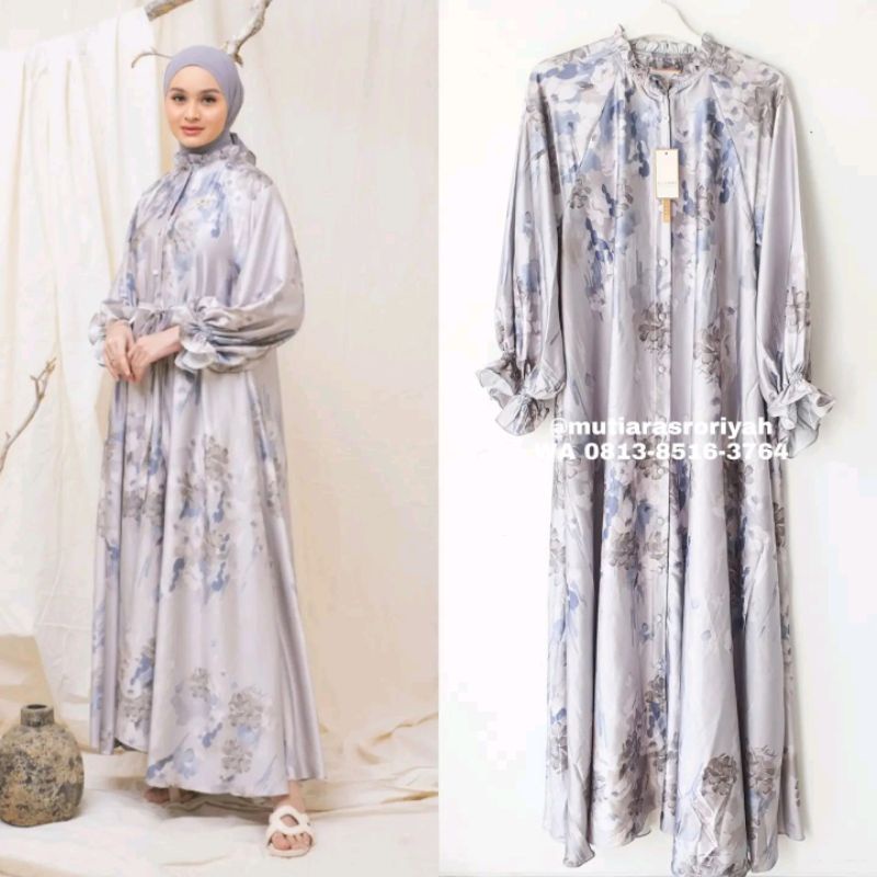 READY STOCK Nara Dress M Cool Grey Abu Wearing Klamby Wearingklamby Sale