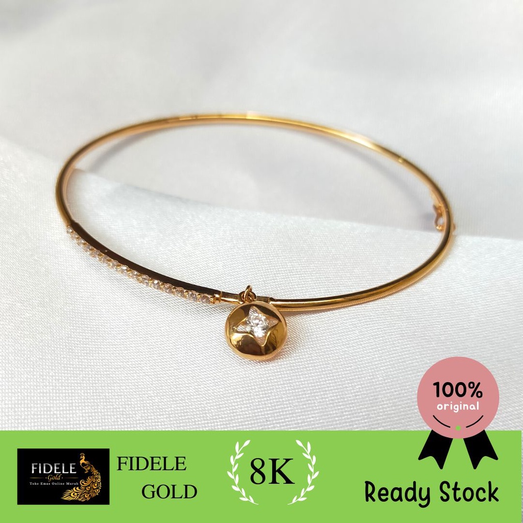 Gelang listring ringan emas asli fashion remaja UBS 375