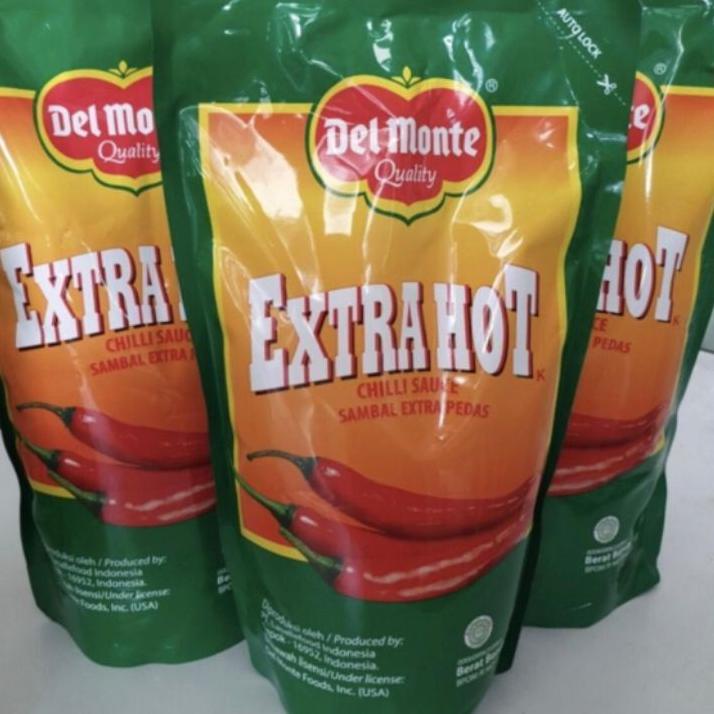 

Produk Terbaik--Saos Sambal Delmonte hot / extra hot / chilli sauce / kemasan 1kg