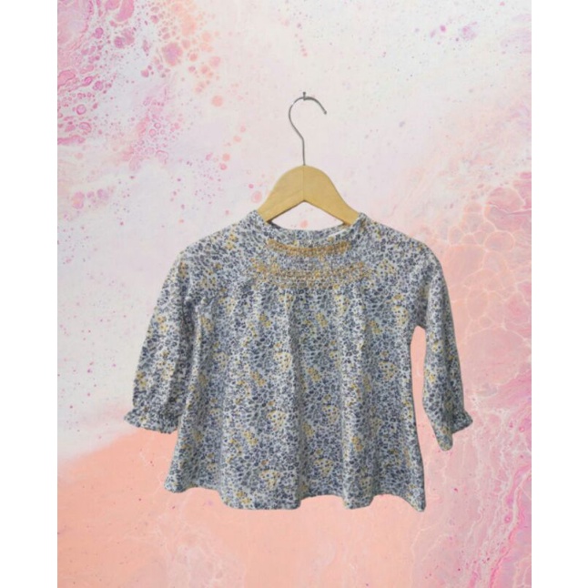 (1-2 tahun next baby ) preloved atasan bayi smocked | preloved dress smock