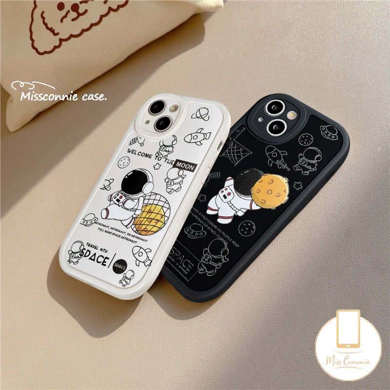 Case NASA Merk Trendy Realme C30 C31 C25s C21 C55 C53 10 Pro C15 C35 C12 GT C17 C21Y C25Y C2 C11 C20A C3 C20 C17 9i 8i 8 8Pro 5i 7i 5 6i 5s 5 6s 6 Kartun Astronot Sarung Soft Cover
