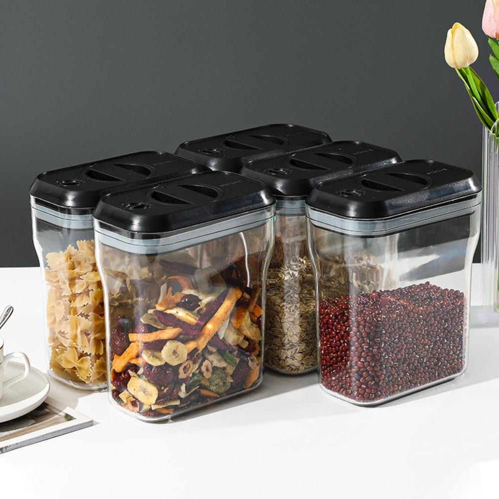 R-FLOWER Toples Tertutup Alat Dapur Toples Anti Lembab Dengan Tutup Botol Bumbu Wadah Makanan Rumah Tangga Food Canister Grade Bottle