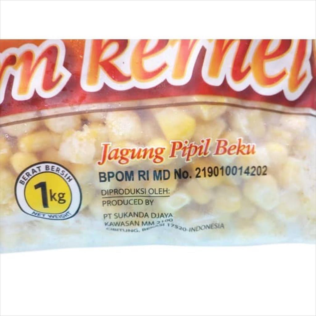 Golden Farm Jagung Manis / Kernel Corn 1 KG Frozen Halal Bahan Sup