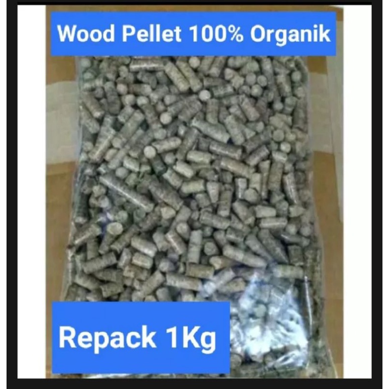 Pasir Kucing Organik Wood pellet 1kg Terlaris