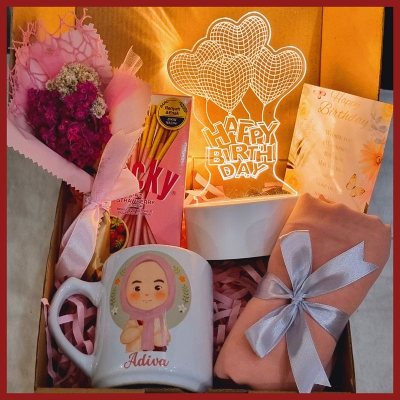 Hampers Cewek Hijab Alquran / Kado Cewek Hijab