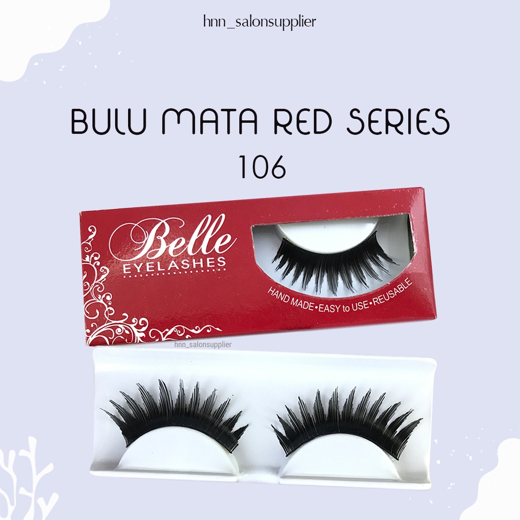 106 Bulu Mata Palsu Handmade Fake Eyelash Eye Lashes Lash Artifivial Belle Eyelashes
