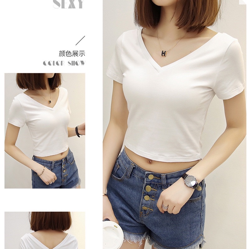 KOREAN TOP V NECK IMPORT (BJCNW10)