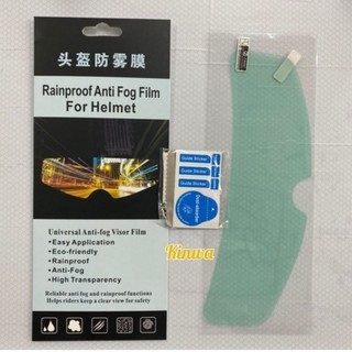 Stiker kaca helm anti fog/stiker anti air hujan helm motor/film lensa stiker helm