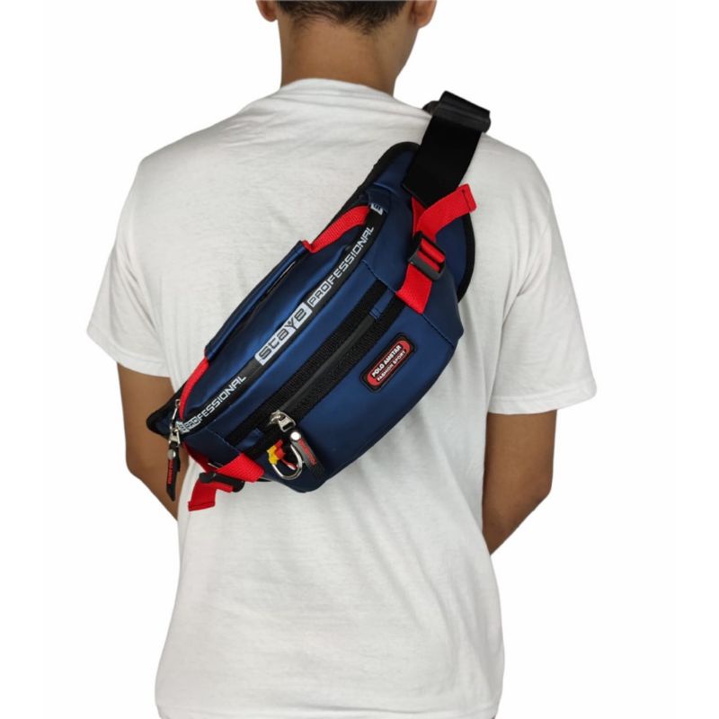 Tas selempang pinggang jumbo tactical waterproof pria dan wanita