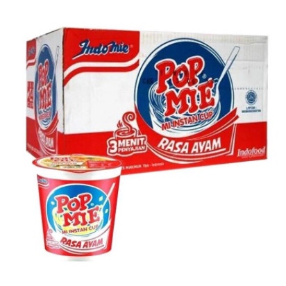 

NEW Indomie Pop Mie Rasa Ayam Bawang [75gr /24 pcs /1 karton ]