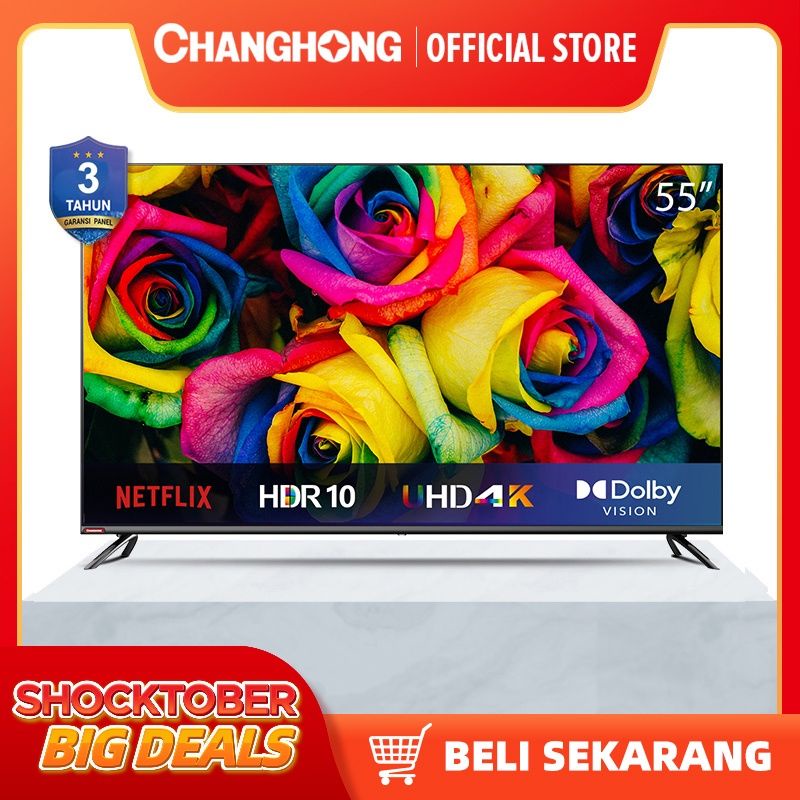 TV CHANGHONG 55 INCH ANDROID SMART TV 55H7PRO