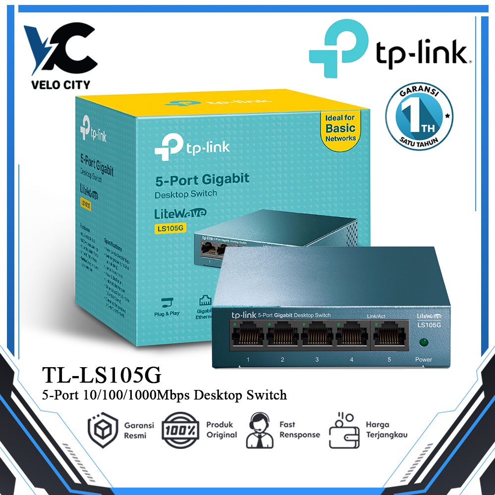 Tp-link TL-LS105G 5-port Gigabit Desktop Network Switch TPLink LS105G