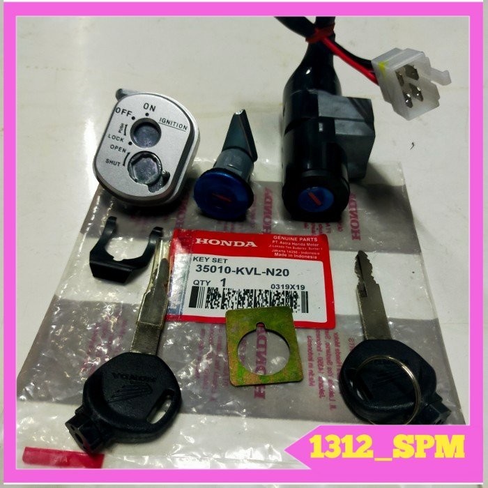 KONCI KONTAK SUPRA X 125 FI 2006-2013 BATMAN PLUS KONCI JOK ORI HGP - Original Equipmen Manufakture