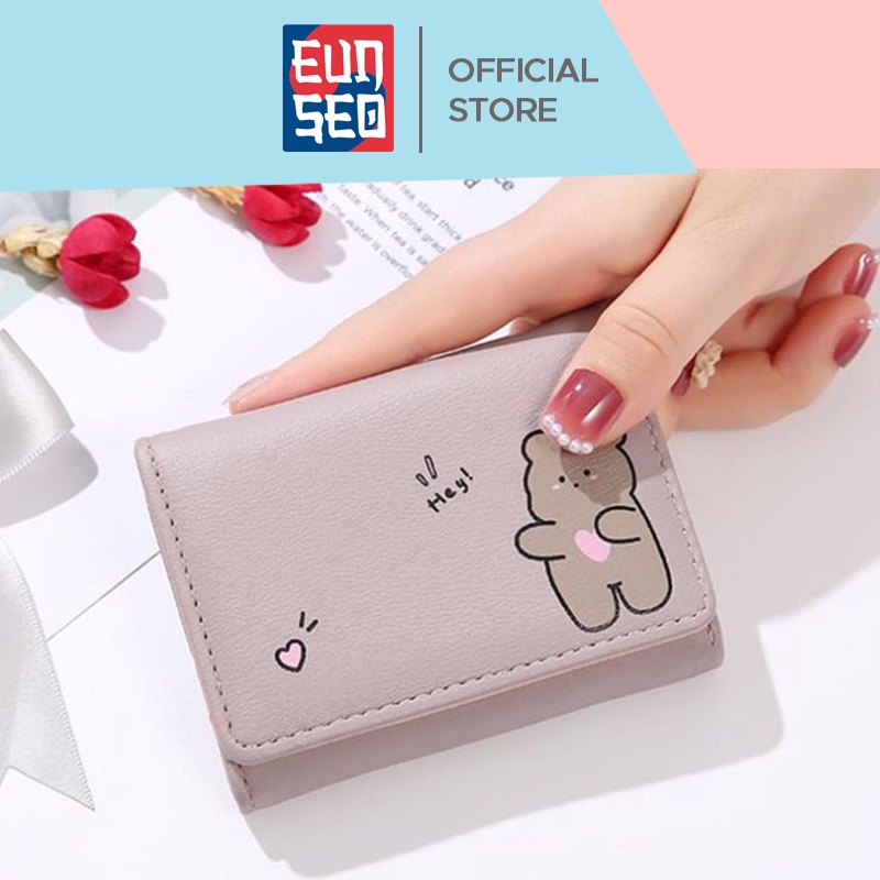 Dompet Wanita Karakter Cute Motif Hey Animal Premium Fashion Korea Women Wallet EUNSEO